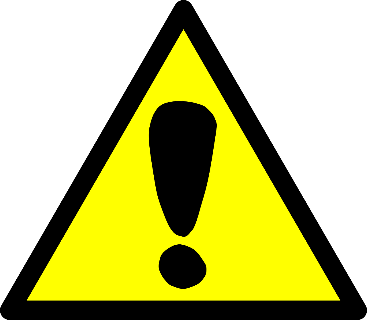 Blue And Silver Alerts - Ostrzeżenie Przed Niebezpieczeństwem Potknięcia Się Clipart (1280x1117), Png Download