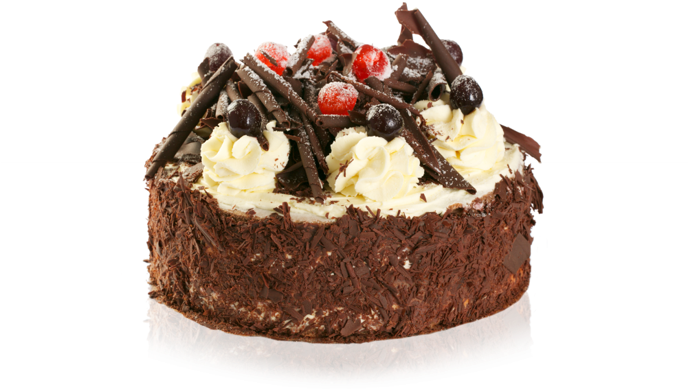Black Forest Cake Png - Chocolate Cake Clipart (1000x667), Png Download