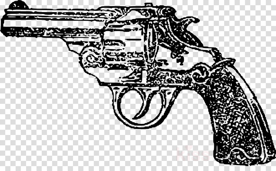 Gun Clipart Revolver - Transparent Transparent Background Heart Stickers - Png Download (900x560), Png Download