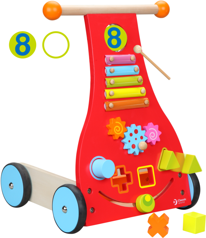 Classic World Baby Walker - Classic World 3302 Clipart (1024x859), Png Download
