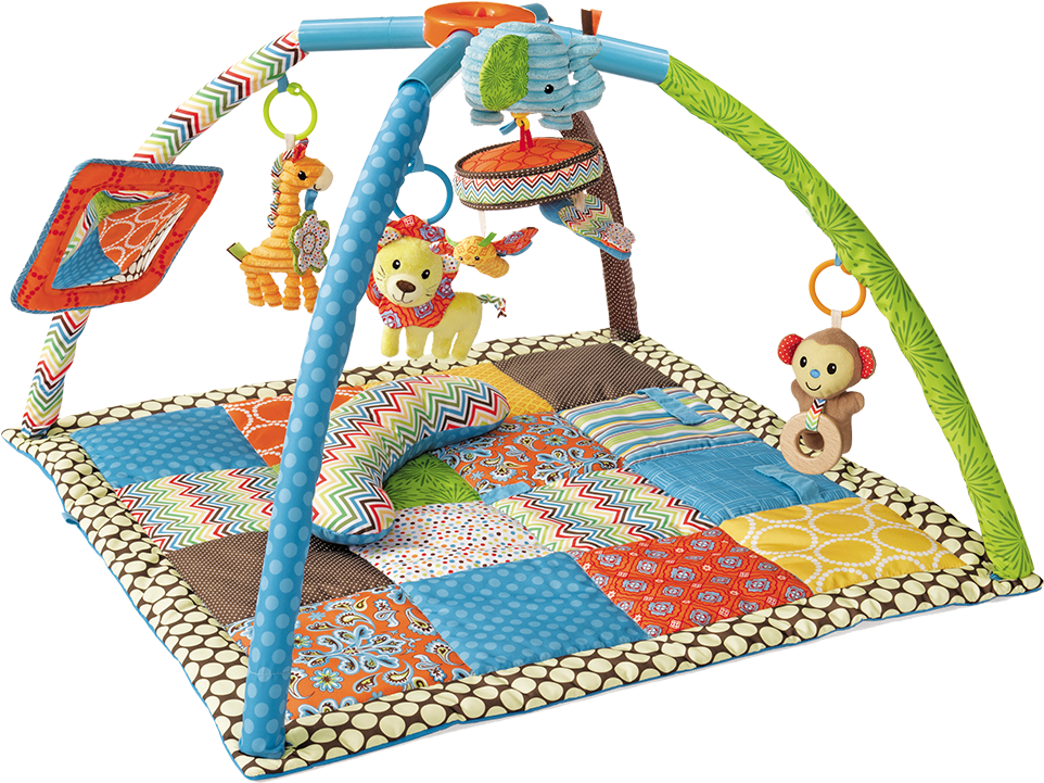 Deluxe Twist U0026 Fold Activity Gym U0026 Playmat0m - Things To Be Used For First Six Months Of Baby Clipart (1000x1000), Png Download