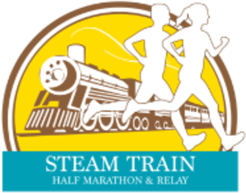 Steam Train Half Marathon & Relay - Steam Train Half Marathon & Relay Clipart (800x800), Png Download