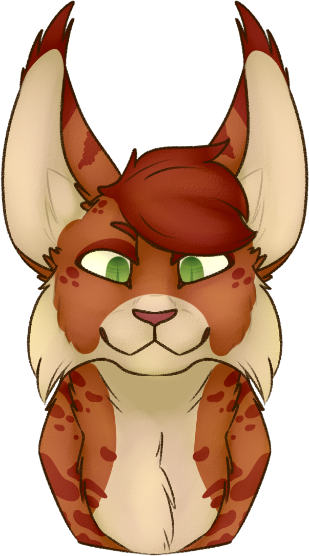 A Lynx Reappears - Cartoon Lynx Clipart (603x1082), Png Download