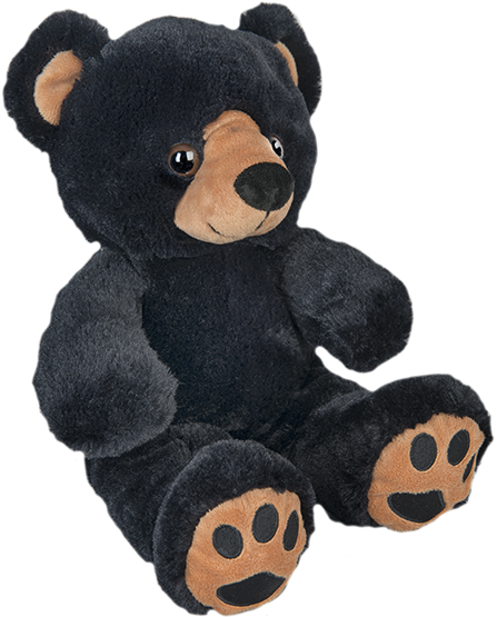 Black Teddy Bear - Stuffed Toy Clipart (520x600), Png Download
