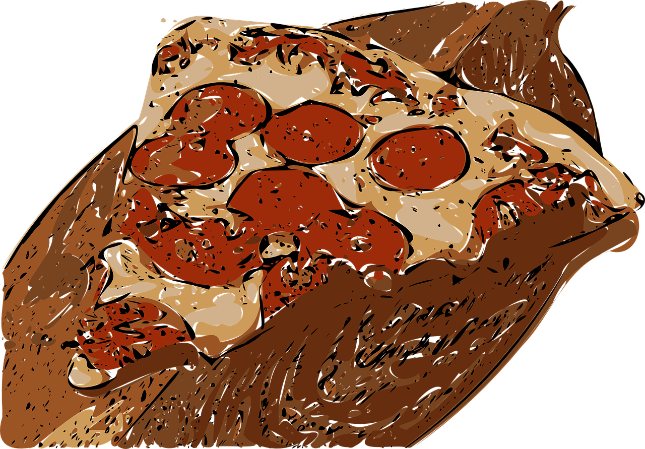 Pizza Slice Pepperoni Png Image - Pizza Clipart (1280x891), Png Download