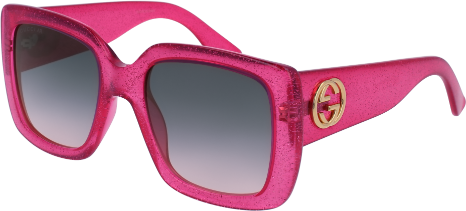 Ray Ban Aviators Pink Frames Png Format - Sunglass Gucci Black Gradient Clipart (929x421), Png Download