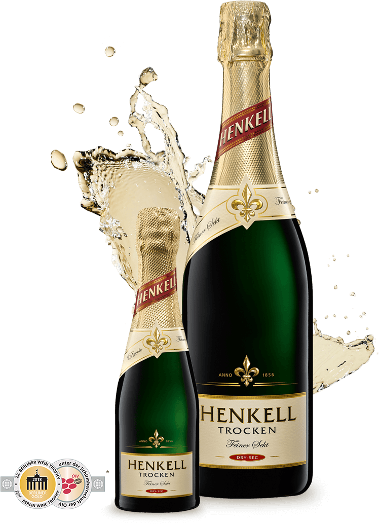 Henkell Trocken Finest Sparkling Wine Clipart (800x1033), Png Download