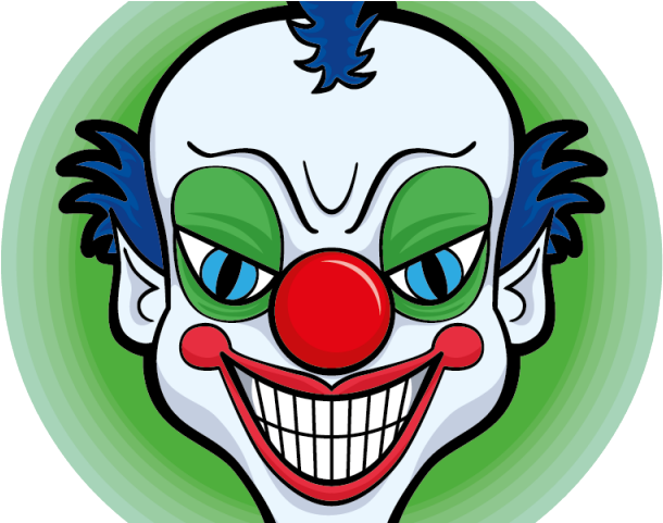 Clown Clipart Creepy - Funny Joker Stickers - Png Download (640x480), Png Download