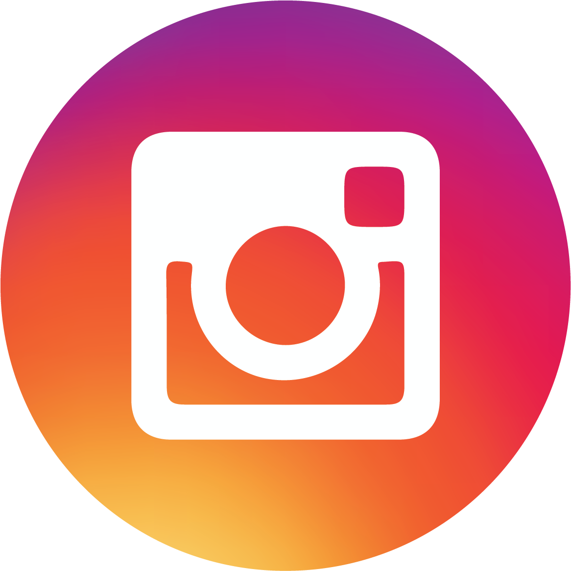Pink Orange Circle Instragram Icon - Instagram Logo Negative Clipart (1344x1344), Png Download