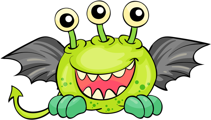 Clip Transparent Library Png Monster Mash Monsters - Cartoon Monsters Transparent (800x524), Png Download