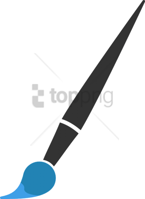 Free Png Paint Brush Clip Art Png Png Image With Transparent - Paintbrush Minimalist Vector (480x660), Png Download