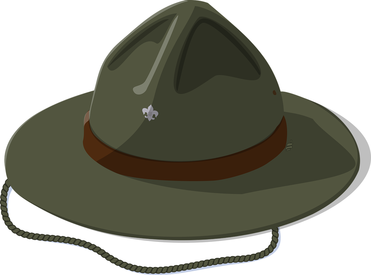 Hat Scout Usa Uniform Boy Scout Png Image - Boy Scout Hat Png Clipart (1280x947), Png Download