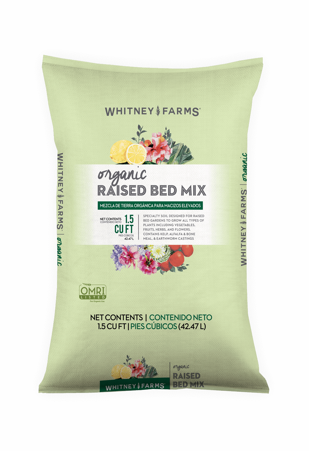 Raised Bed Mix - Whitney Farms Organic Raised Bed Mix Clipart (1000x1459), Png Download