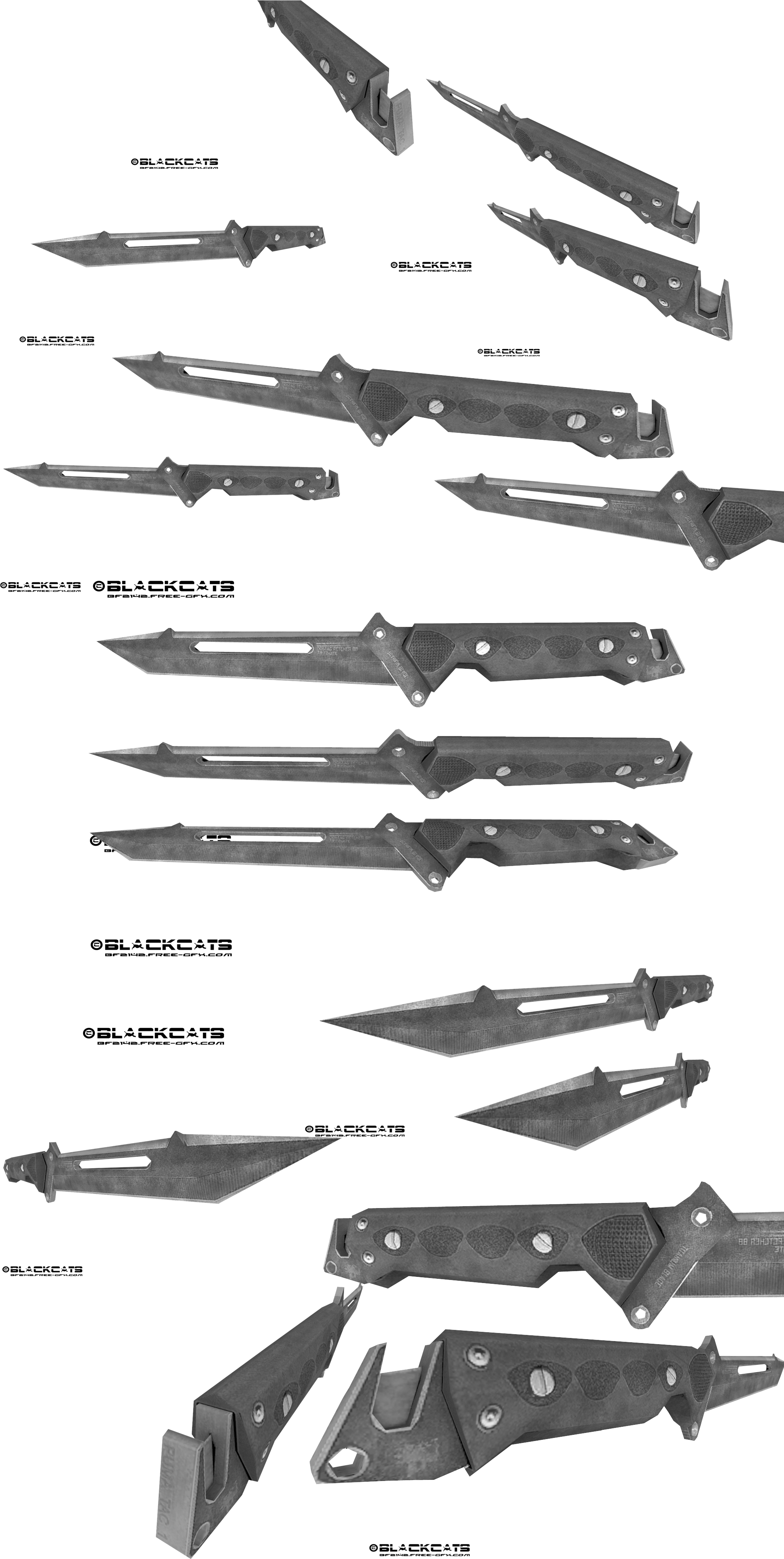 Iiwgcac - Combat Knife Clipart (2048x4096), Png Download