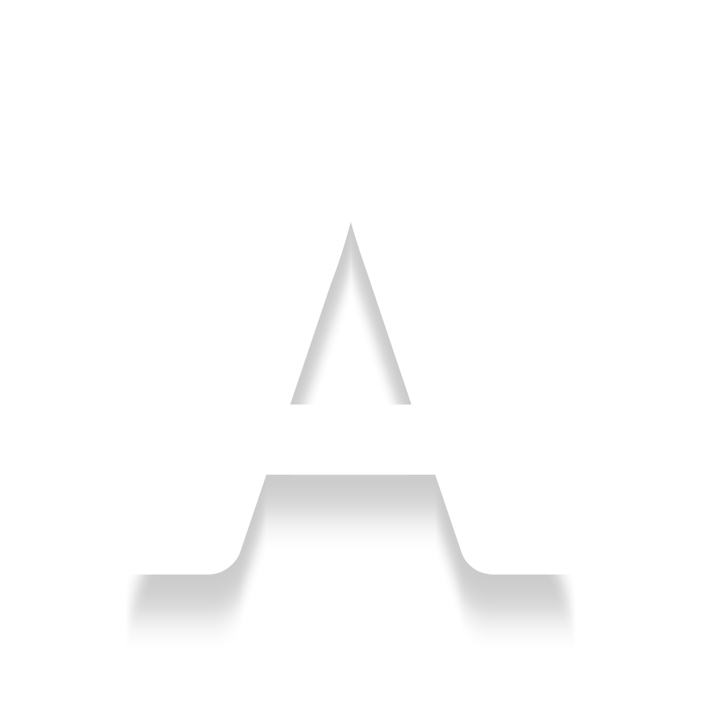 Black Textured Letter - Letter A Image Png Clipart (1400x1400), Png Download