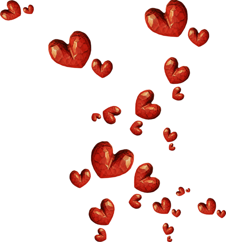 Contact Tables » Love » Red Hearts - Hearts Glitter Png Clipart (746x800), Png Download