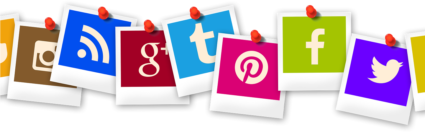 Al Med Social Media Instagram Facebook Twitter Likedin - Social Media Addiction Png Clipart (1441x447), Png Download