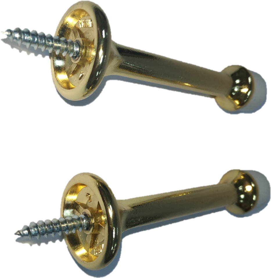 Ch03-007 Straight Door Stop - Brass Clipart (1598x1198), Png Download