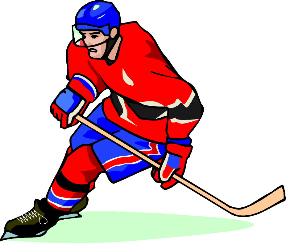 Free Hockey Player Vector Art Clip Art Image From Free - Gif Hockey Clipart - Png Download (927x792), Png Download