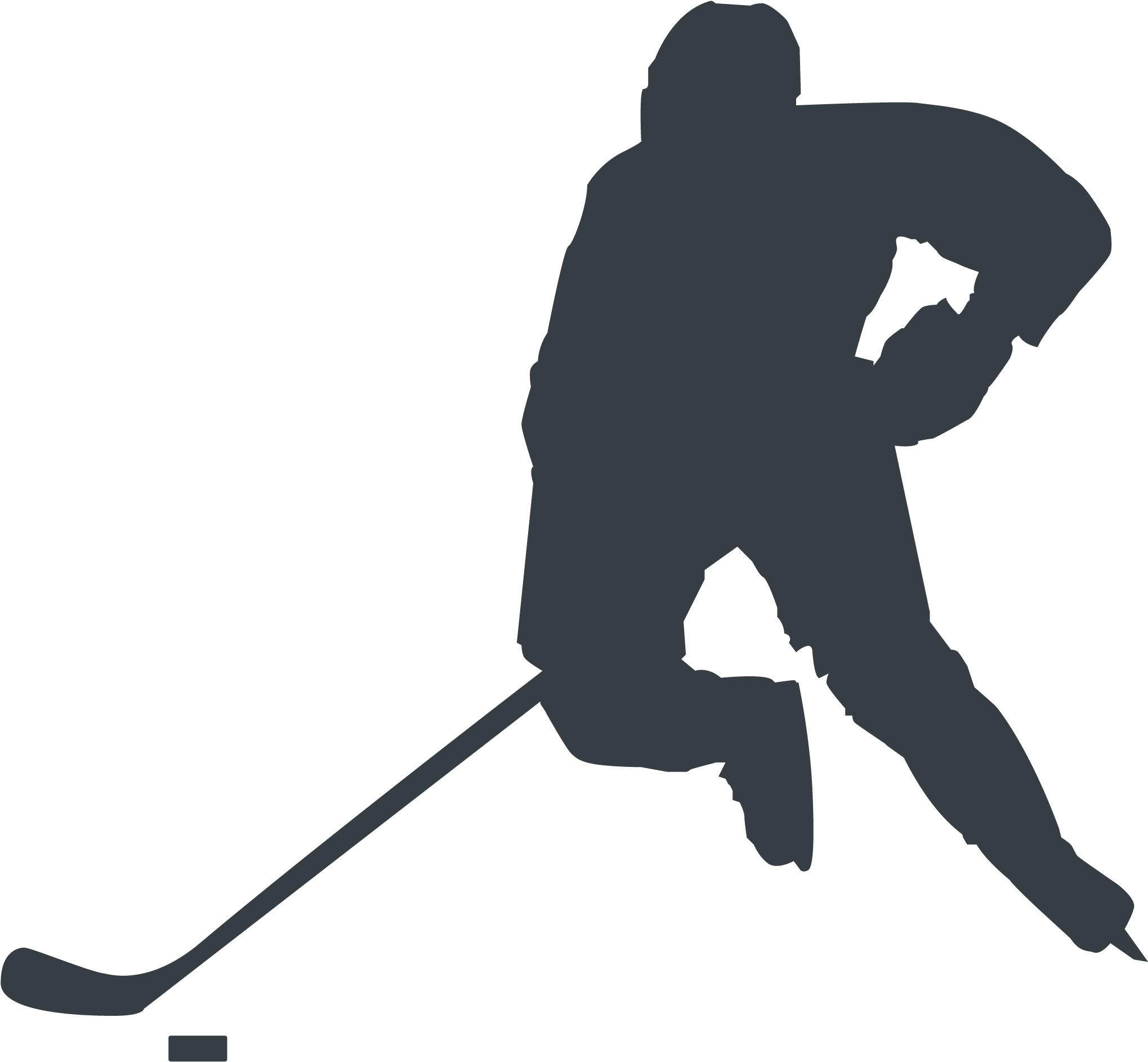 Hockey Silhouette Png - Cool Hockey Player Silhouette Clipart (2271x2021), Png Download