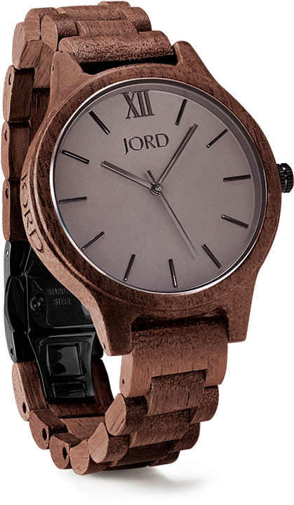 Watch Made From Koa - Analog Watch Clipart (590x750), Png Download