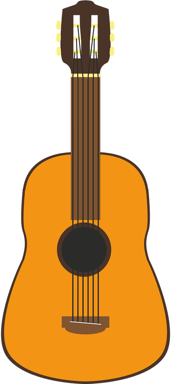 Guitar Vector Music Strings Png Image - Acoustic Guitar Clipart (640x1280), Png Download