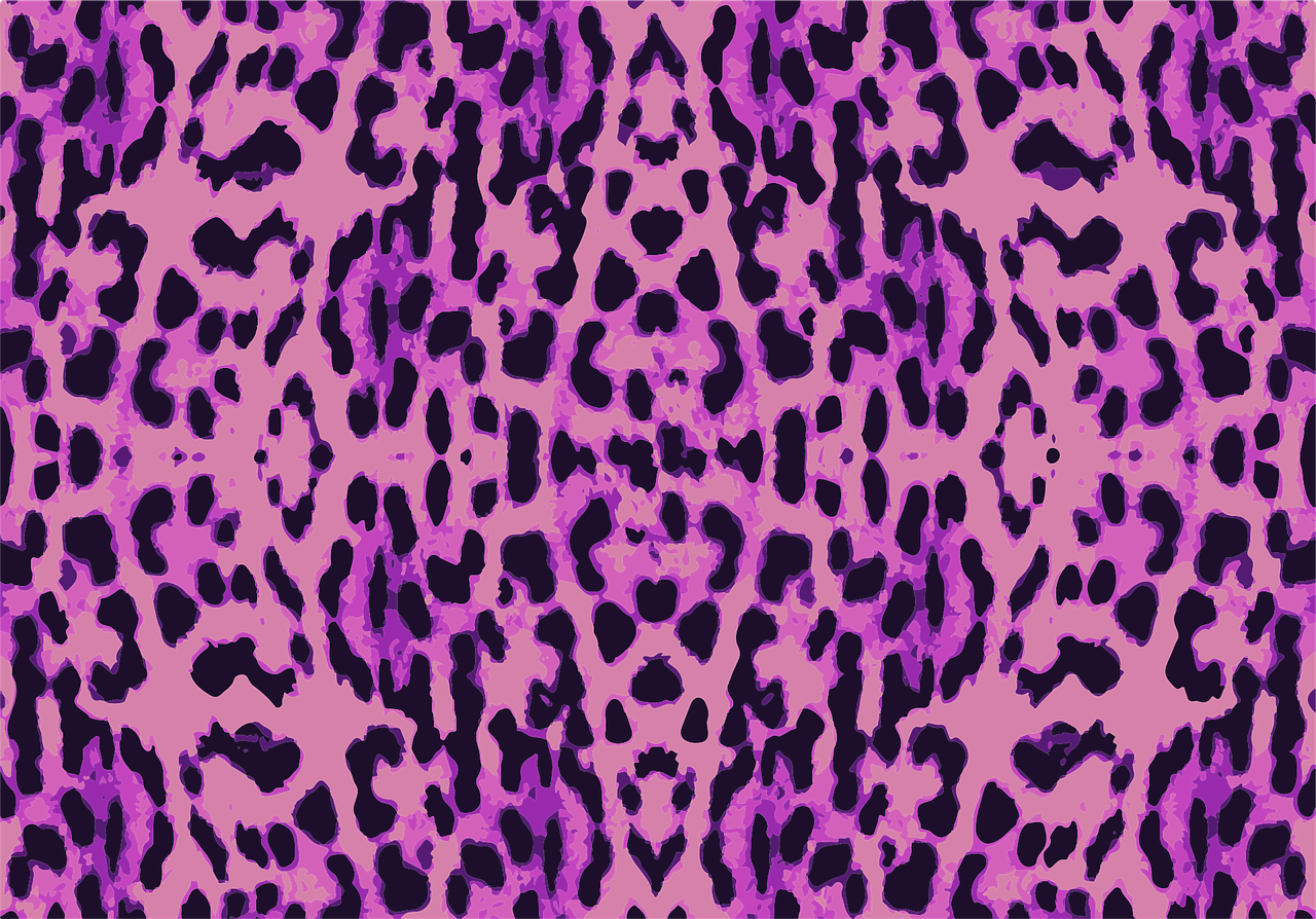 Pattern Design Textile - Motif Leopard Clipart (1280x894), Png Download