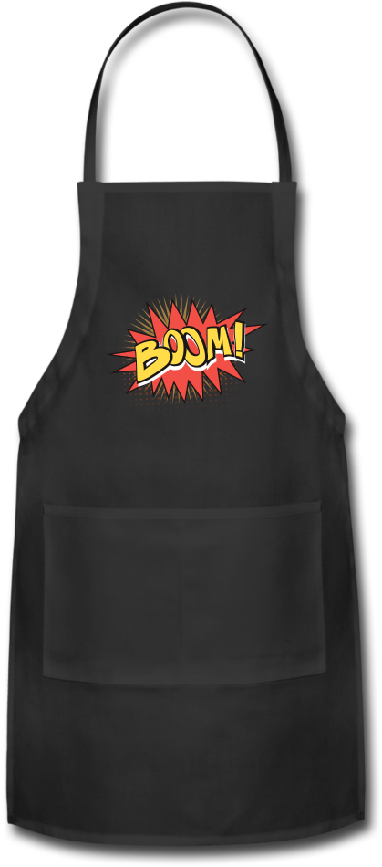 Comic Book Boom Png - Apron Clipart (1000x1000), Png Download