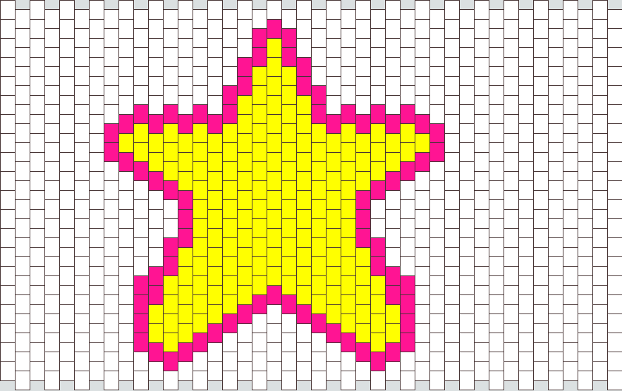 Cute Star Kandi Pattern - Star Design Animal Crossing Clipart (882x555), Png Download