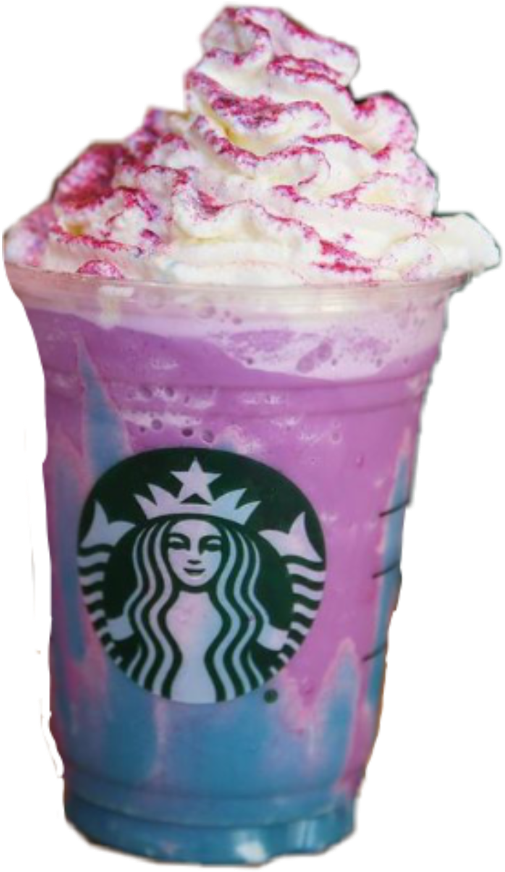 #unicorn #frappuccino #sweet #magical - Frappuccino Clipart (1024x1024), Png Download