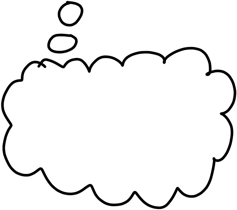 Thoughts Thought Bubble White Png Image - Illustration Clipart (1280x960), Png Download