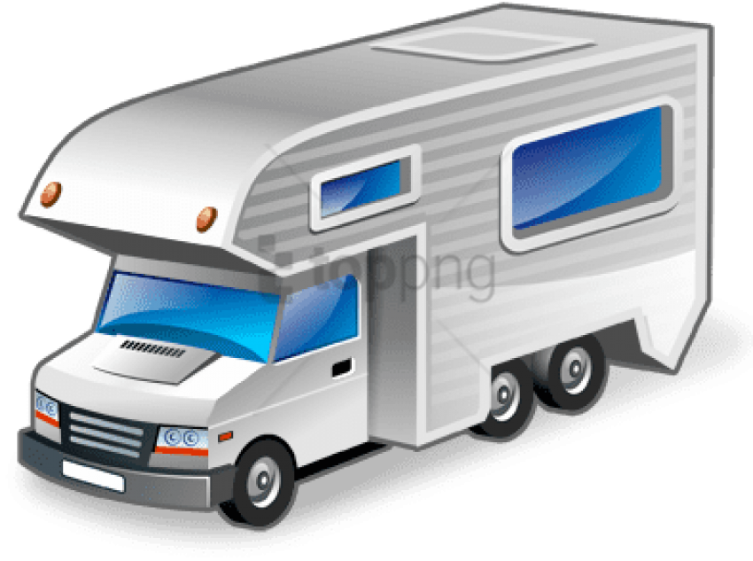 Free Png Car, Motorhome, Vehicle Icon - Motorhome Icon Clipart (850x633), Png Download