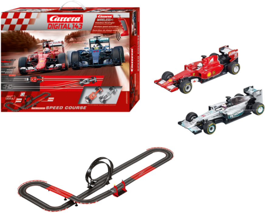 Carrera Slot Car Digital 143 Racing Kit - Carrera Digital 143 Speed Course Clipart (975x835), Png Download