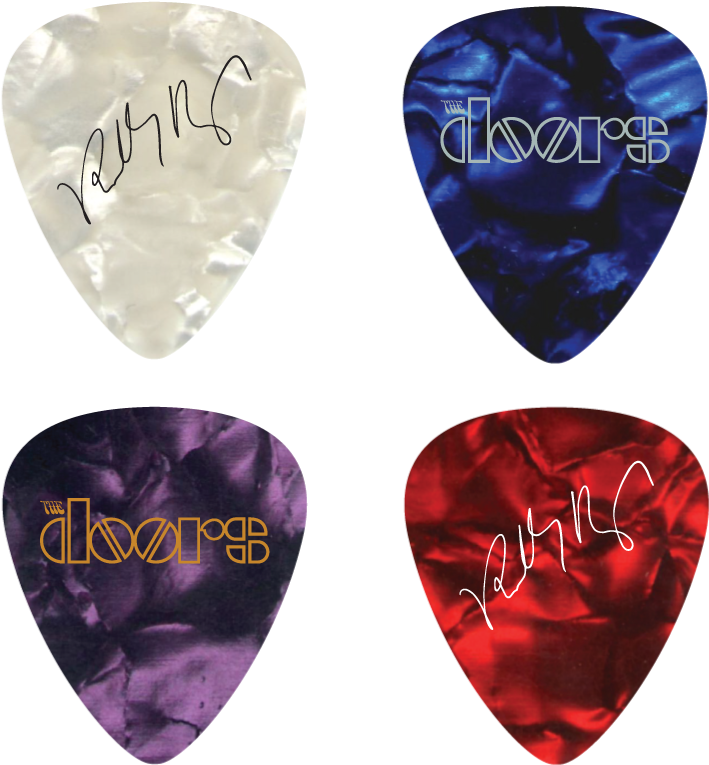 Robby Krieger Guitar Pick Set - Doors Clipart (800x800), Png Download