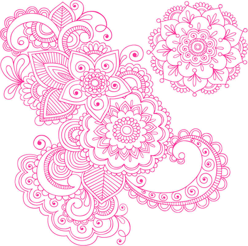 Paper-cut Tattoo Vintage Henna Mehndi Pattern Drawing - Paisley Pattern Tattoo Designs Clipart (807x800), Png Download