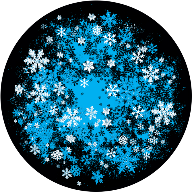 Snowfall Flurry - Snow Gobos Clipart (800x800), Png Download