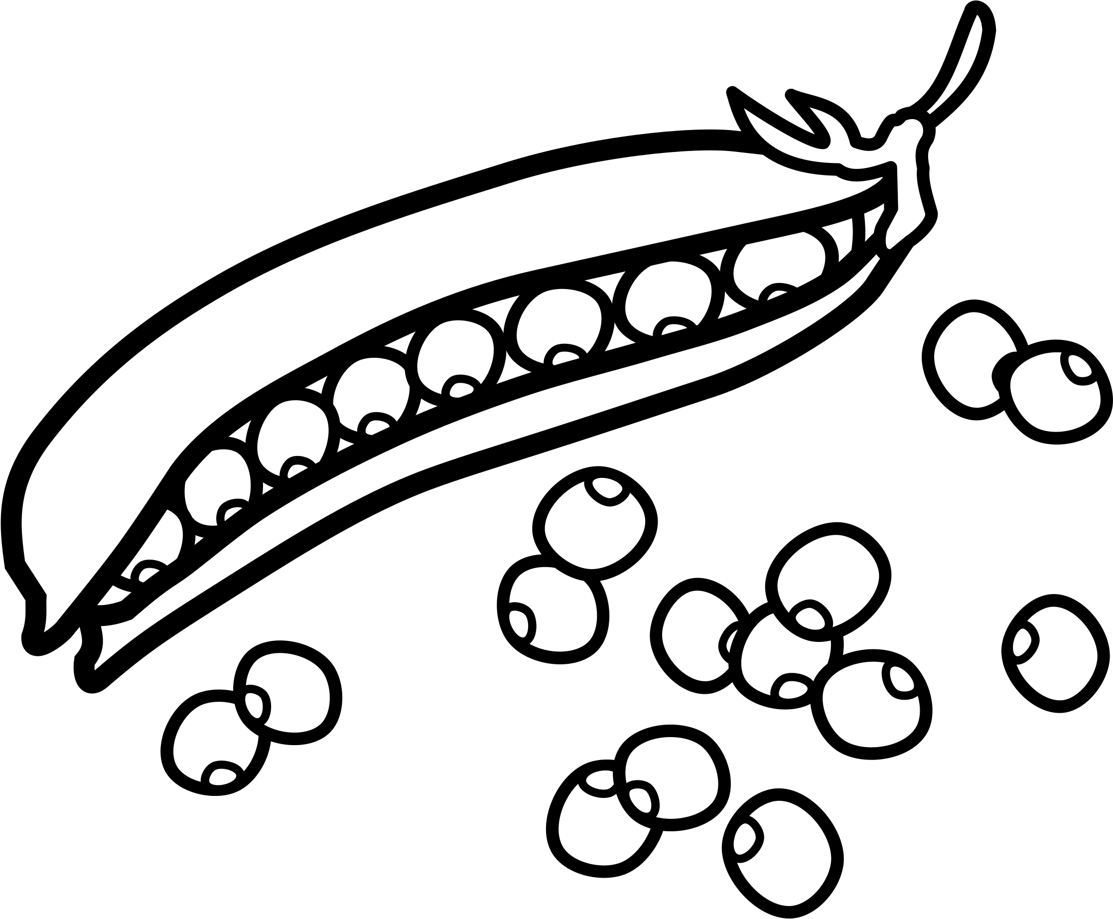 Peas Coloring Page Pea Pod Icon Png Free Transparent Clipart | My XXX 