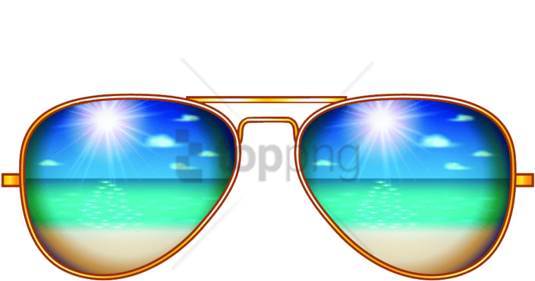 Free Png Sun Glass On Picsart Png Image With Transparent - Sun Glass Png Clipart (850x492), Png Download