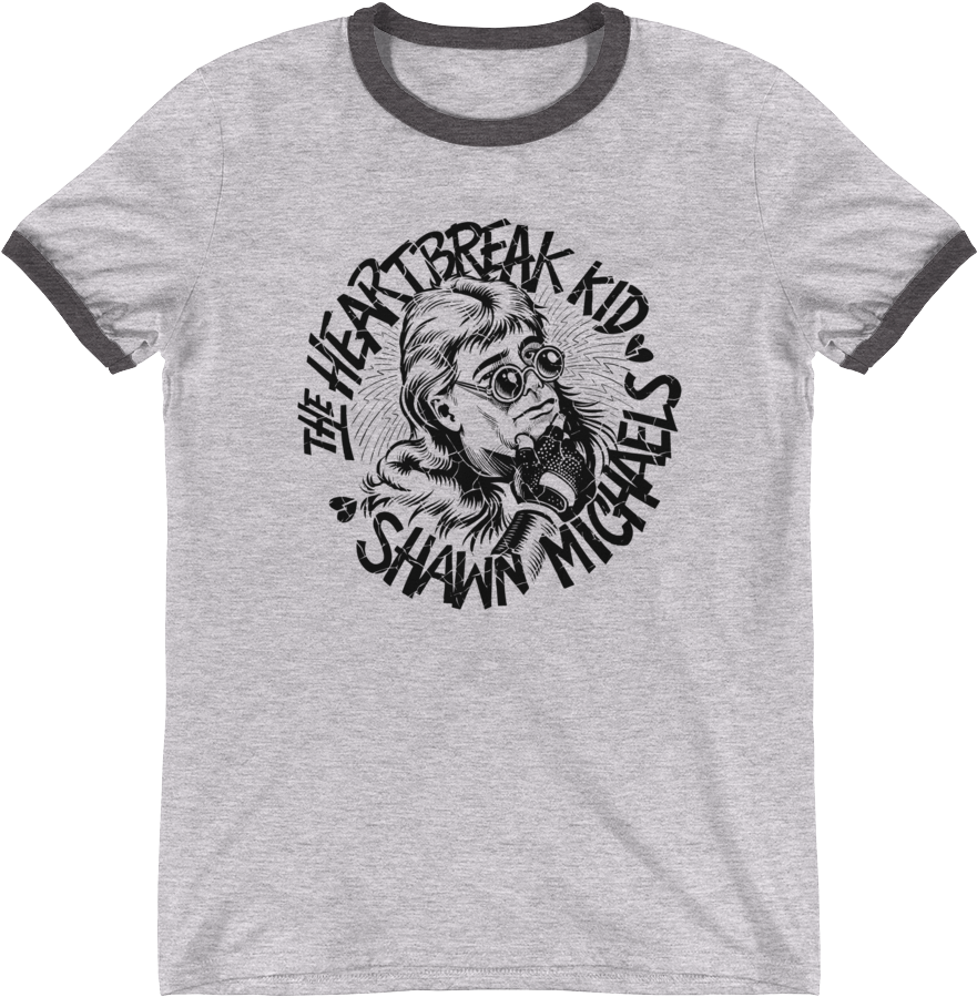 Shawn Michaels "heartbreak Kid Sketch" Unisex Ringer - Beto O Rourke T Shirt Clipart (881x899), Png Download