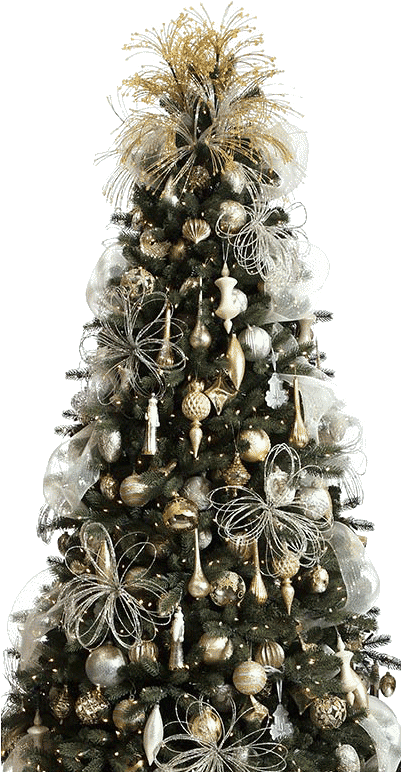 Beautiful Christmas Tree - Christmas Ornament Clipart (400x782), Png Download