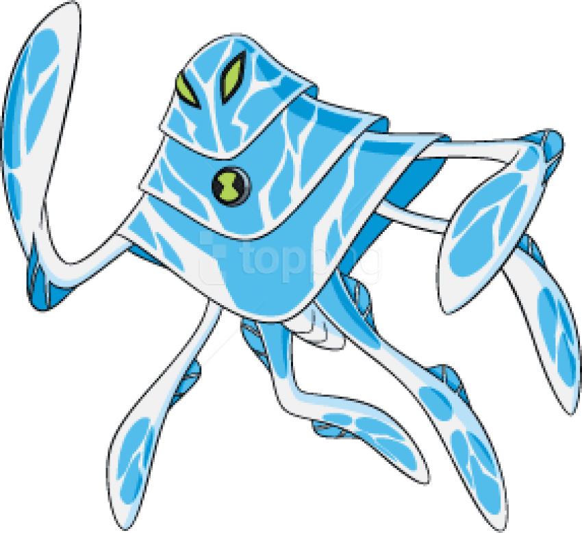 Free Png Download Ben 10 Ampfibian Png Images Background - Ben 10 Alien Ampfibian Clipart (850x779), Png Download