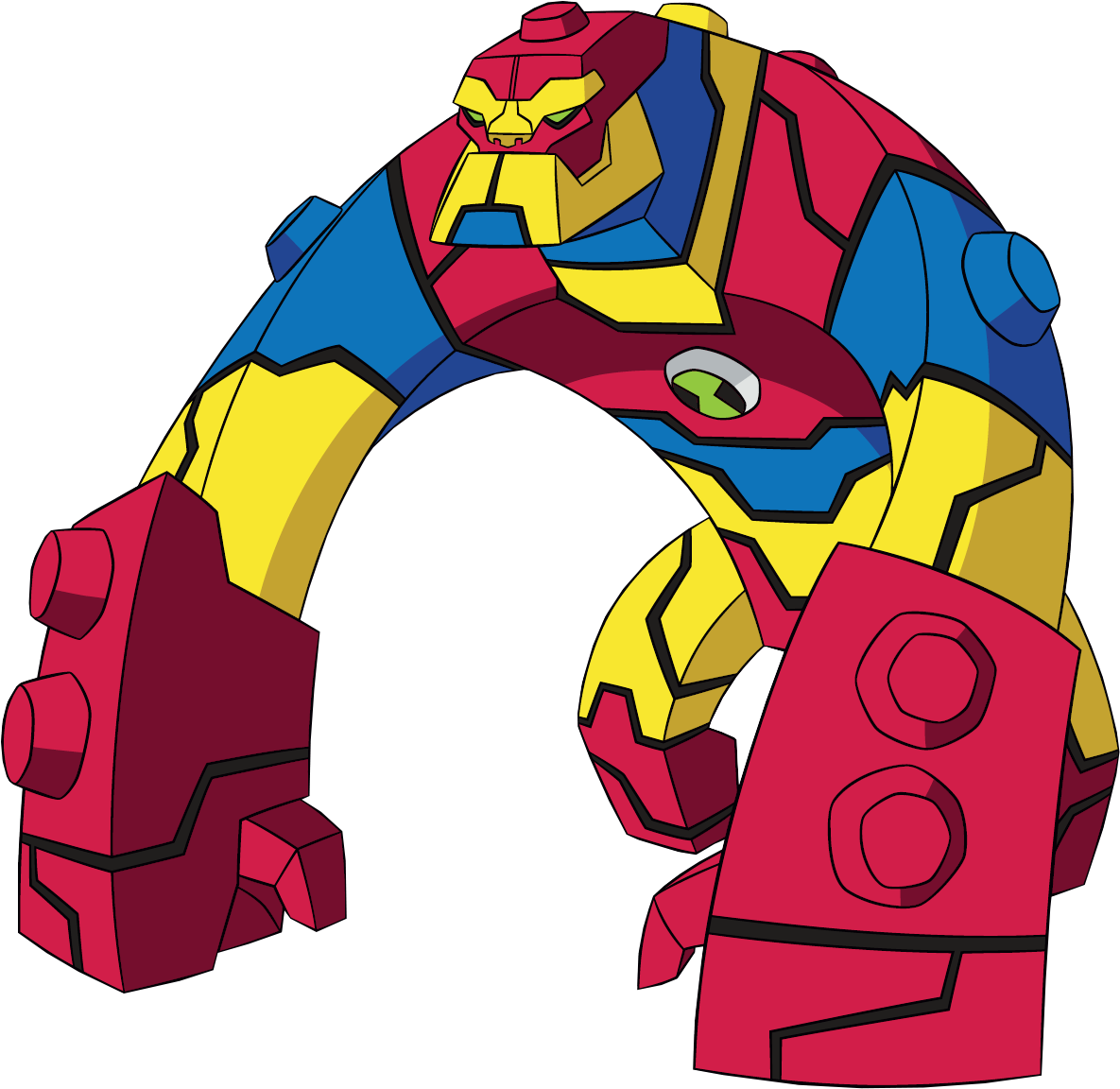 Ben 10 Para Colorir - Bloxx De Ben 10 Clipart (1250x1210), Png Download