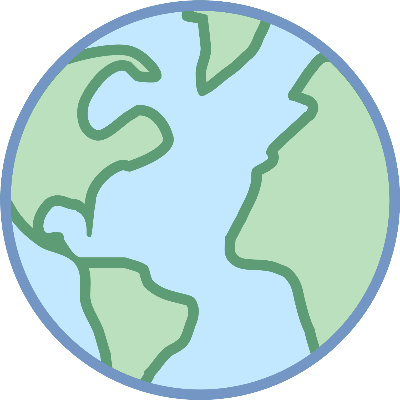 Color Globe Icon Png Clipart (1600x1600), Png Download