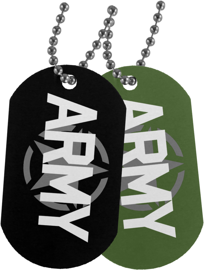 Army Dog Tags - Pendant Clipart (1024x1024), Png Download