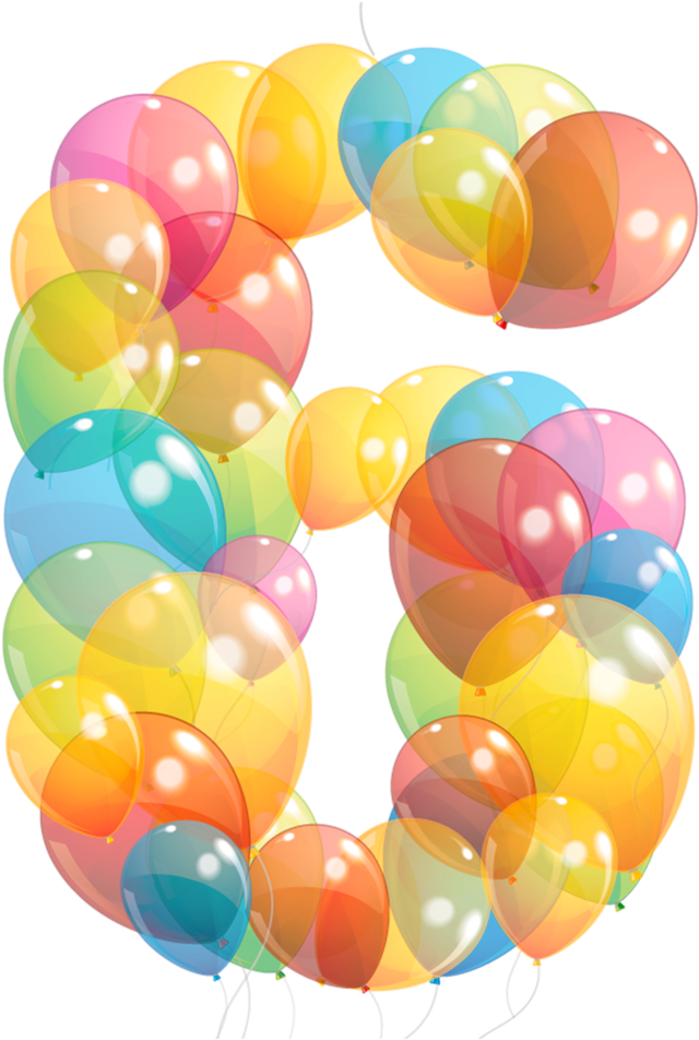 Numbers ‿✿⁀ Birthday Clips, Printable Numbers, Letter - Воздушный Шарик Png Transparent Png (640x952), Png Download