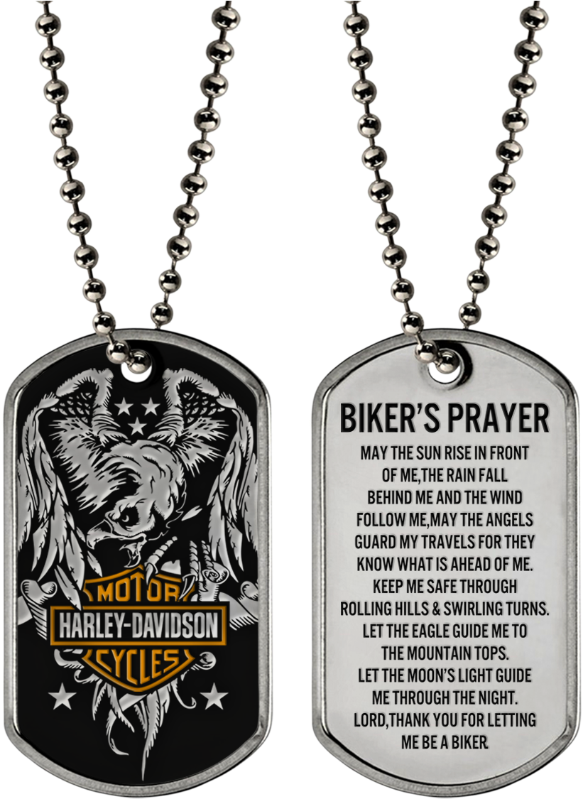 Harley Bikers Prayer - Houseofholland Bag Clipart (1200x1200), Png Download