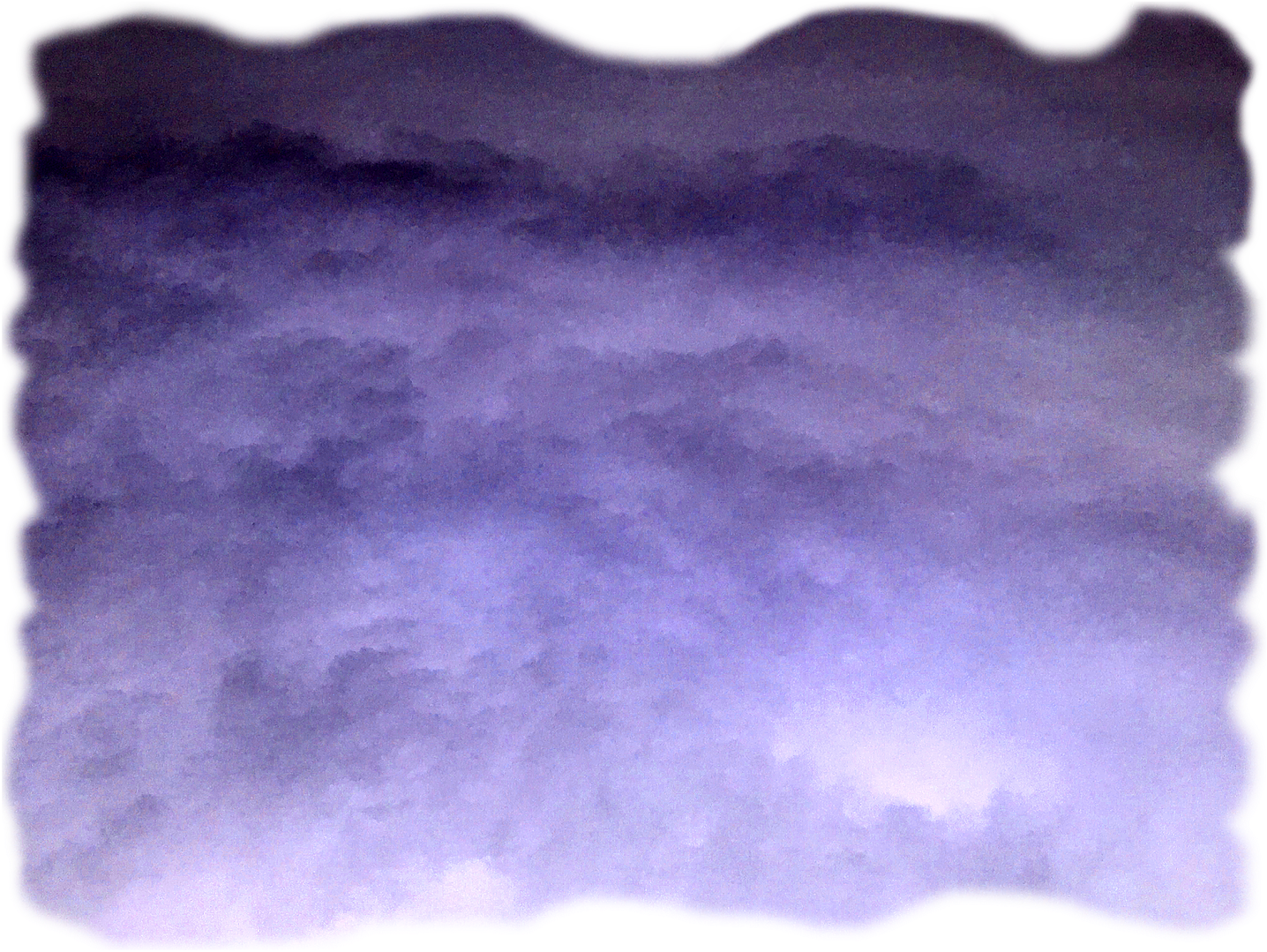 Cloudy - Watercolor Paint Clipart (1528x1199), Png Download