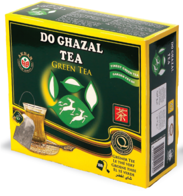 Do Ghazal Green Tea Bags - Do Ghazal Tea Bags 100 In 1 Pack Clipart (600x800), Png Download