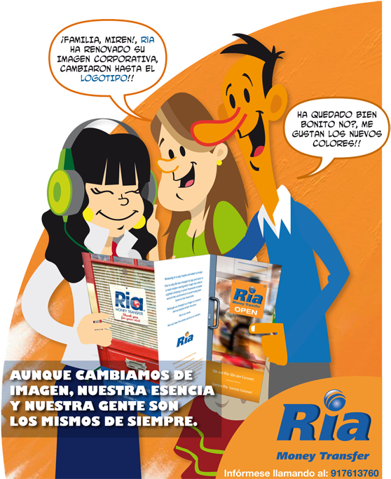 Nuevo - Ria Money Transfer Clipart (567x692), Png Download
