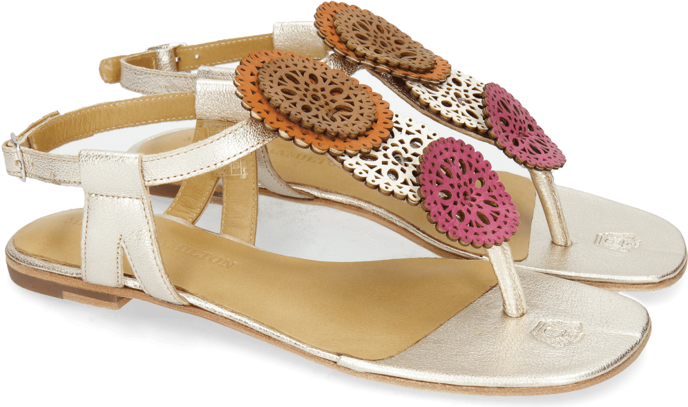 Sandals Vicky 11 Dark Pink Vegas White Tibet White - Flip-flops Clipart (1024x1024), Png Download